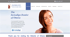 Desktop Screenshot of clearbracesottawa.com