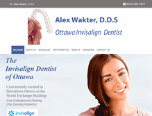 Tablet Screenshot of clearbracesottawa.com